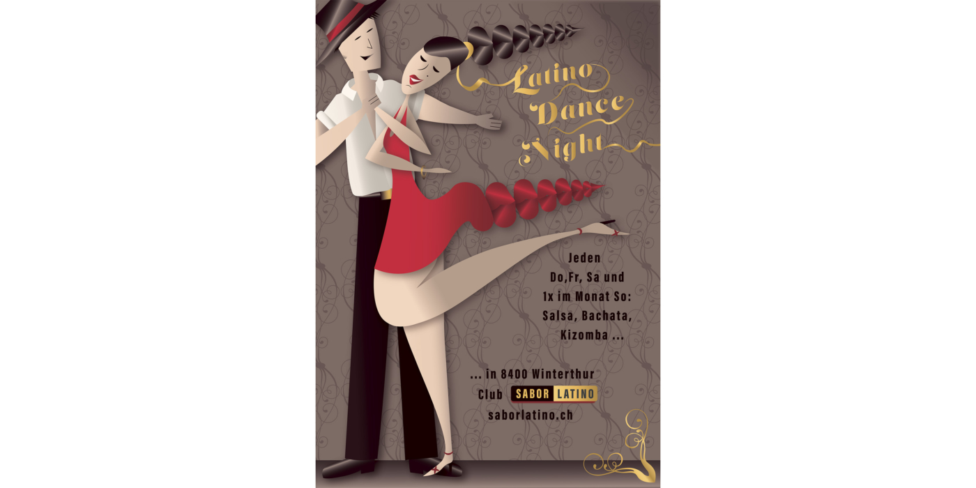 Poster - Latino dance night