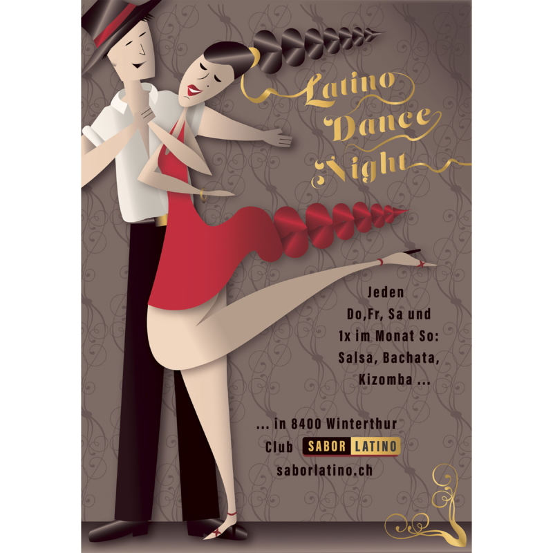 Poster - Latino dance night