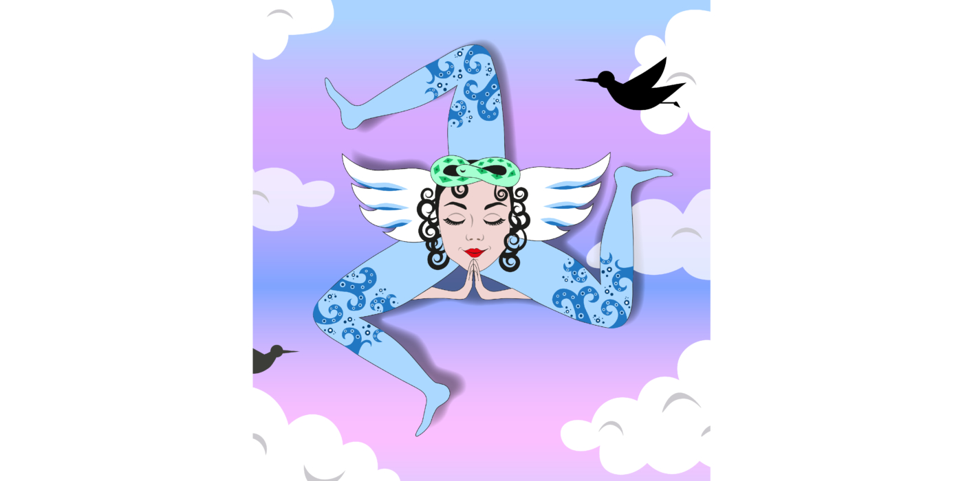 Trinacria - Flying up in the sky while doing Yoga