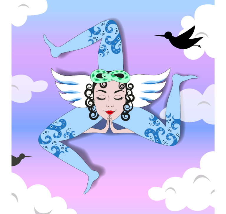 Trinacria - Flying up in the sky while doing Yoga